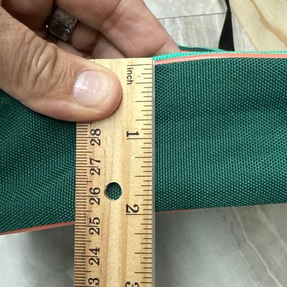 KAVU Crossbody Messenger Bag Shoulder Purse Teal Orange Paracord Shoulder Strap - Picture 11 of 11